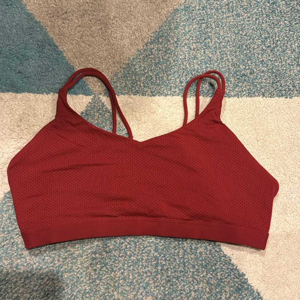 Red Lorna Jane sports bra